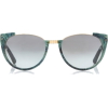 Half Frame Acetate Sunglasses - Sunglasses - 