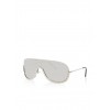 Half Rim Mirrored Shield Sunglasses - Sunglasses - $6.99 