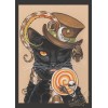 Halloween cat print natamon etsy - イラスト - 