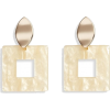 Halogen Square Drop Earrings - Naušnice - 