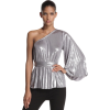 Halston Heritage Women's Pleated One Shoulder Top Sterling - Top - $139.91 