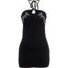 Halter embroidered breathable dress - sukienki - $15.99  ~ 13.73€