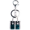 Handbag Bling Crystals Rhinestone Keychain Key Ring Holder Handbag Purse Charm Green - Jewelry - $7.50  ~ £5.70