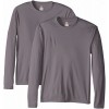 Hanes Men's Long Sleeve Cool Dri T-Shirt UPF 50+ (Pack of 2) - T恤 - $13.34  ~ ¥89.38