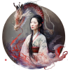 Hanfu woman with a dragon - Uncategorized - 
