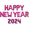 Happy New Year in Pink - Texts - 
