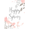 Happy Spring - 插图用文字 - 