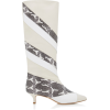 Hart Paneled Snake-Effect Leather Boots - Boots - 