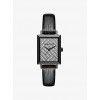 Harway Pave Gunmetal-Tone And Embossed-Leather Watch - Ure - $275.00  ~ 236.19€