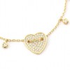Heart Gold & Diamond Bracelet With Diamo - Bransoletka - 
