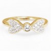 Hearts Diamond Ring, Unique Diamond Enga - Ringe - 