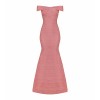 Hego Women's Off Shoulder Bandage Bodycon Party Dresses Plus-Size H1282 - Dresses - $59.00 