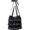 Hello Kitty Black Layered Frill 2-Way To - Hand bag - £32.99 