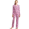 Hello Kitty Women's Print 2 Piece Notch Collar Top and Pant Pajama Set Light Pink - Pajamas - $29.40 