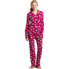 Hello Kitty Women's Print 2 Piece Notch Collar Top and Pant Pajama Set Pink - Pajamas - $29.40 