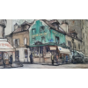 Henri Miloch 1940s Paris painting - Ilustracije - 