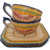 Henriot Quimper tea cup and plate 1950s - Items - 