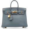 Hermès 25cm Blue Orage And Graphite Togo - Hand bag - 