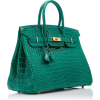 Hermès Vert Emerald Crocodile Birkin - Kleine Taschen - $135.00  ~ 115.95€
