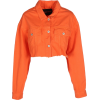 Heron Preston Crop Denim Jacket orange - Jacket - coats - $416.91 