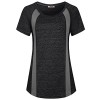 Hibelle Women's Short Sleeve Yoga Running Workout Gym T-Shirt Tops - Shirts - $45.99 