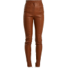 High Rise Skinny Leather Pants - Jeans - 