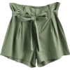 High Waist Belted Shorts  - ショートパンツ - $12.49  ~ ¥1,406