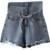 High Waist Denim Shorts - 短裤 - 