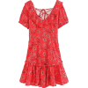 High-Waist Floral Strapless Back Dress - Kleider - $27.99  ~ 24.04€