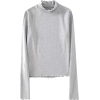 High collar short lace bottom shirt top - Košulje - duge - $19.99  ~ 126,99kn