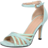 High heel open toe mint green sandal - Sandálias - 