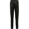 High-rise leather drawstring pants - Pantalones Capri - 