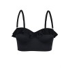 Hilor Women's Retro Halter Bikini Top Ruffle Push Up Swimsuit Top Underwired Tankini - Badeanzüge - $9.99  ~ 8.58€