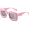 Hip-Hop Color Block Ac Square Full Frame - Sunglasses - $2.13  ~ 1.83€