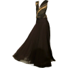 Hippy Garden Dresses Brown - Obleke - 