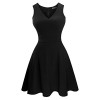 Héloïse de Sy Women's A-Line Sleeveless V-Neck Pleated Little Cocktail Party Dress - ワンピース・ドレス - $39.99  ~ ¥4,501