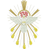 Holy Spirit Pentecost Embroidery - Ilustracje - 