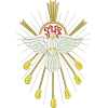 Holy Spirit Pentecost Embroidery - Illustrazioni - 