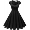 Homrain Women's 1950s Retro Vintage Cap Sleeve Rockabilly Swing Dress Cocktail Dresses - Dresses - $19.99 