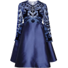 Honor Mikado And Devore Velvet dress - Vestidos - 