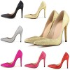 HooH Women's Bling Shiny Pinted-toe Slip Stiletto Dress Pump - パンプス・シューズ - $36.99  ~ ¥4,163