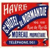 Hotel de Normandie Havre vintage ad - Ilustracje - 