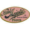 Hotel majestic paris luggage label - Ilustracije - 