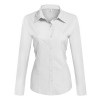 Hotouch Womens Long Sleeve Cotton Basic Simple Button Down Shirt Slim Fit Formal Dress Shirts - Shirts - $3.99 