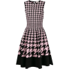 Houndstooth Pink Sleeveless Dress - Ostalo - 