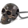 Human Skull #oxidized #bronze #skull - Necklaces - $40.00 