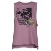 Hurley AA4578 Women's Yaiya Skull Rose Biker Shirt - Shirts - $31.95 