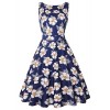 IHOT Women Vintage Boatneck Sleeveless Party Picnic Party Cocktail Dress - Dresses - $59.99 