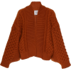 I LOVE MR MITTENS orange wool cardigan - Swetry na guziki - 