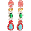 IOSSELLIANI Gold-tone, quartz, turquoise - Earrings - 